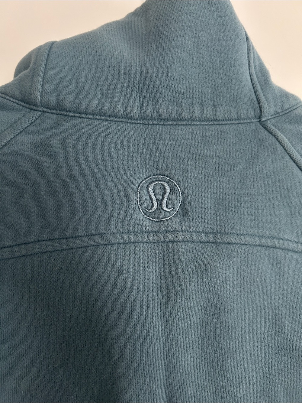 lululemon athletica Scuba Oversized Funnel Neck Half Zip Utility Blue XS / S - Picture 7 of 9
